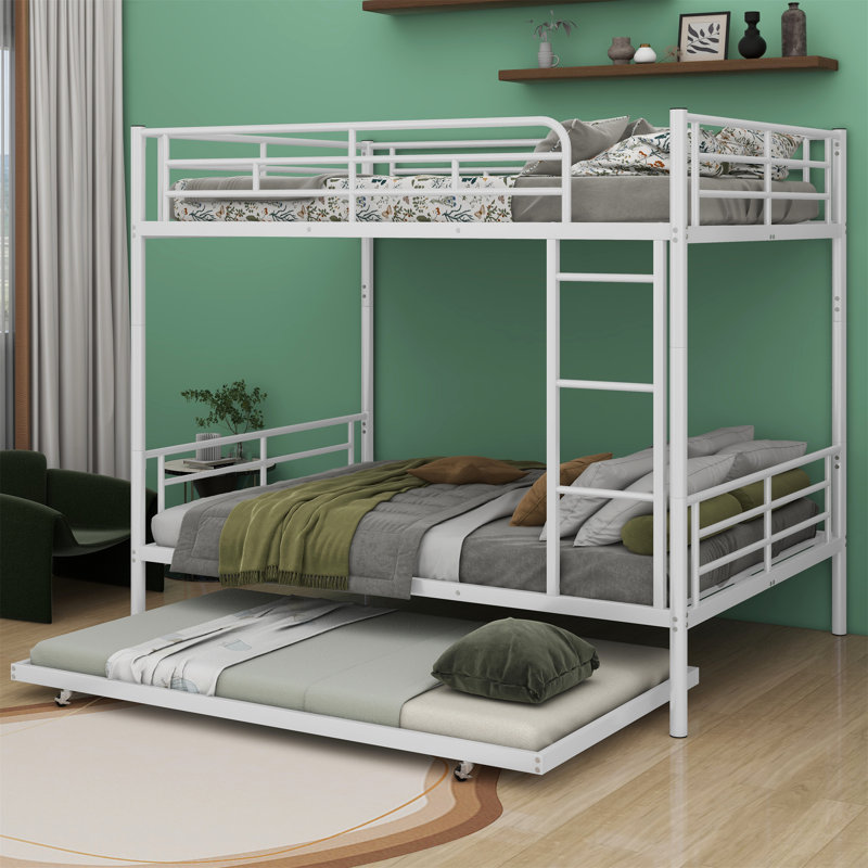 Allorah Full Over Full Standard Bunk Bed with Trundle by Isabelle & Max™, White