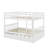 Full Over Full Rubber Wood Bunk Bed With Trundle