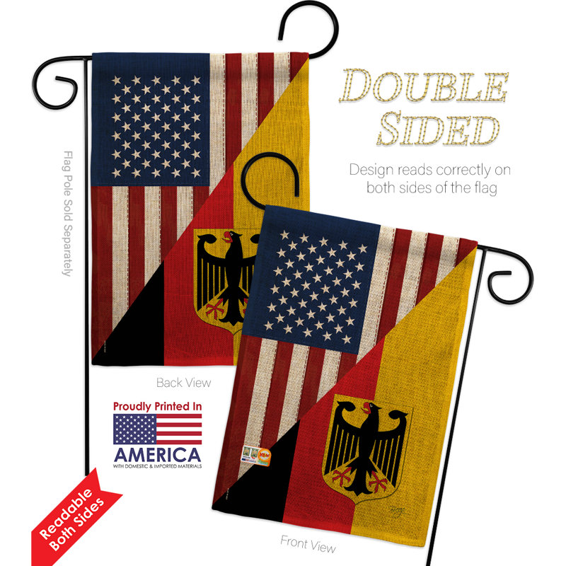 Double Sided 18.5'' H x 13'' W Polyester Flag Set