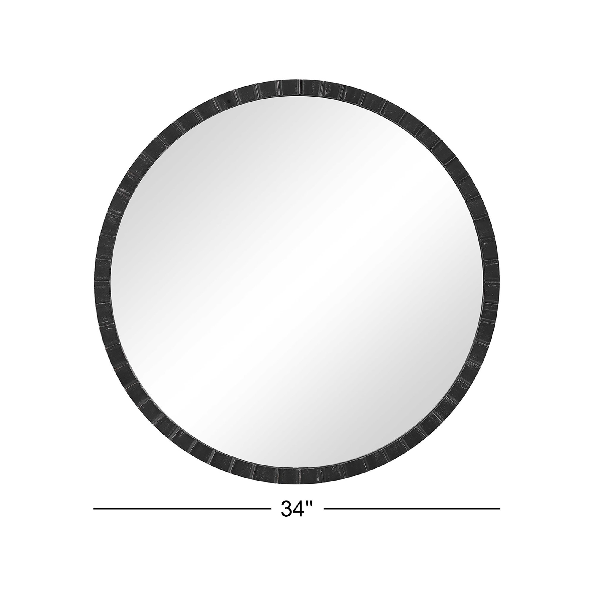 Ceram Metal Round Wall Mirror