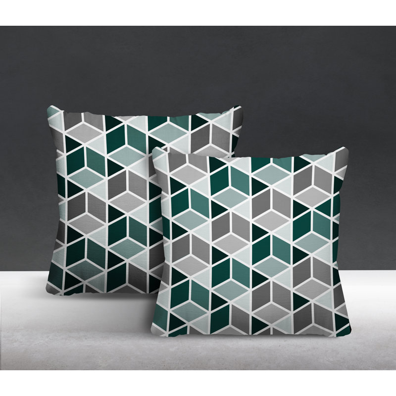  Coussin intérieur / extérieur, L 19 po x H 19 po, Émeraude