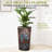 2 Pack Tall 21.7 In Planters For Outdoor Plants Modern Tall Square Planter Box Indoor Outdoor Porch Patio Flower Pot Modern Big Tapered Matte Tree Flower Pot For Garden, (Brown)-694533277