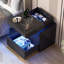 Bedside Table with Hidden Storage and Motion Sensor LED Light-57721119