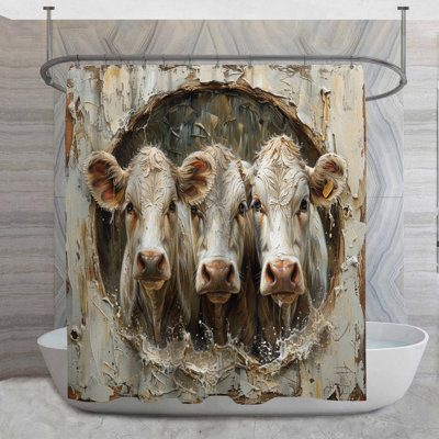 Exzavion Shower Curtain