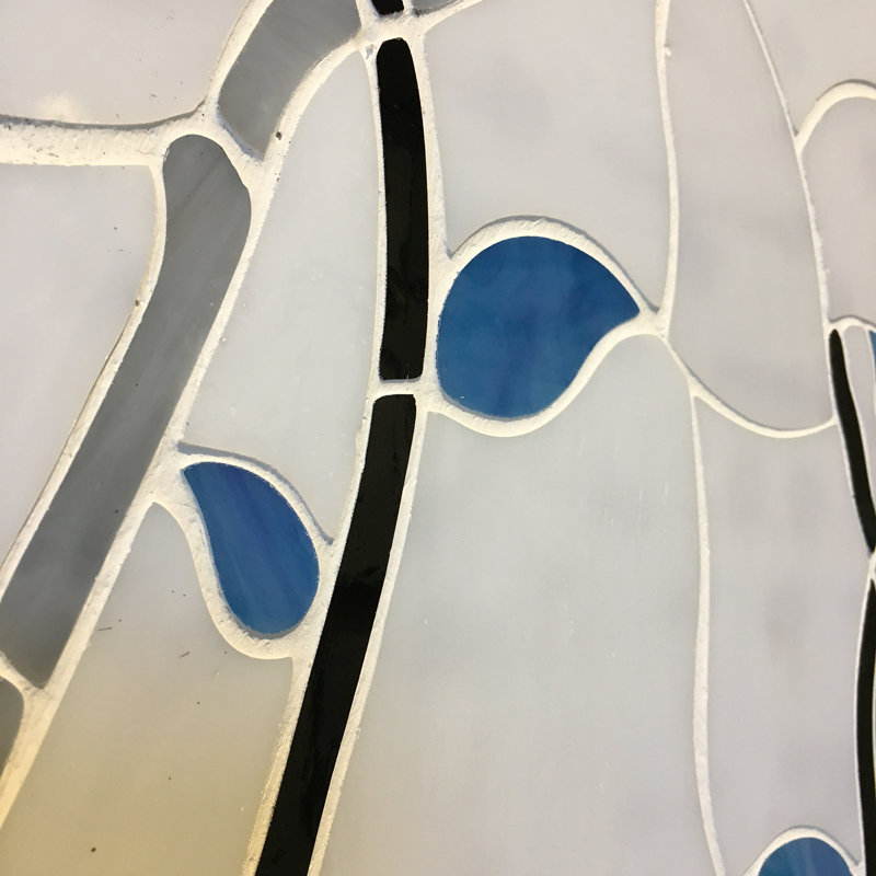 Carreau de mosaïque murale en verre 11 po x 11 po Jazz, Printemps