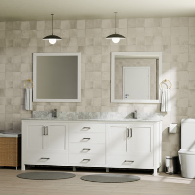 Ensemble de meuble-lavabo double 80 po Jacques