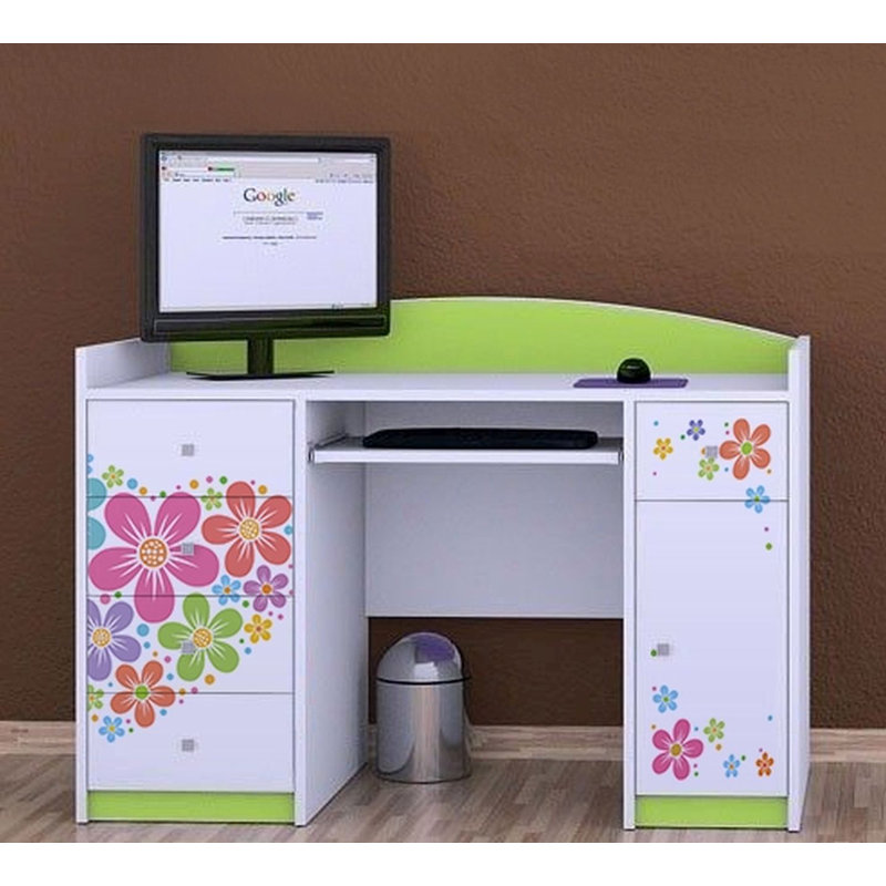 Mariel 125cm Computer Desk, Green