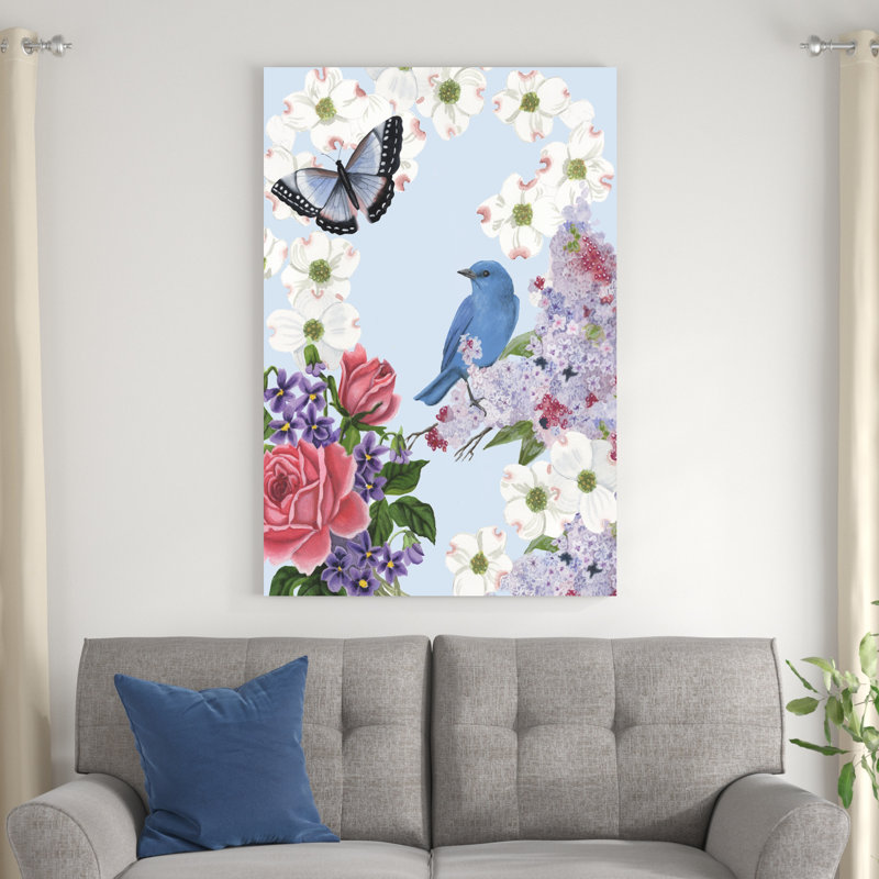 Jardin d'oiseaux I, H 48 po x l 32 po x P 1 po