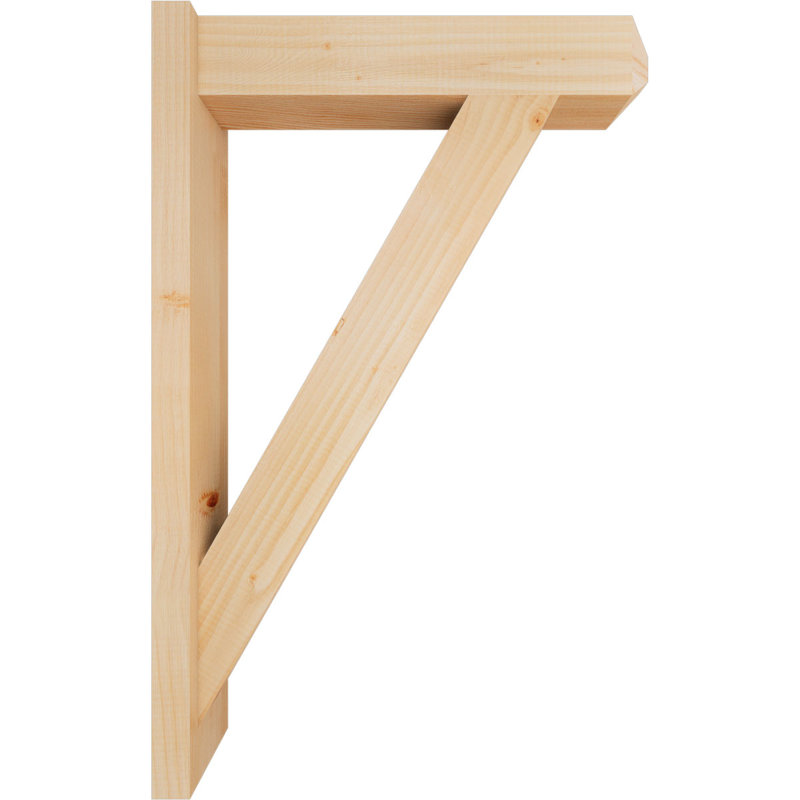 Artisan traditionnel en bois rustique, P 22 po x H 34 po, Sapin Douglas de 5 1/2 po (lisse)