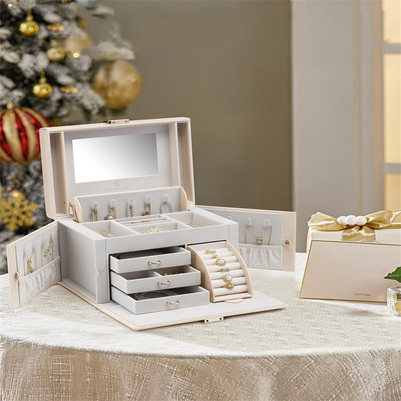 Saibah Jewellery Box +, White