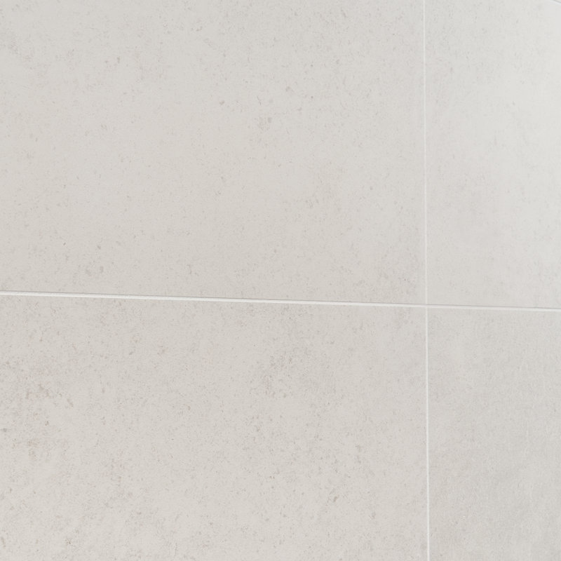 Grava 11.81 in. x 23.62 in. Matte Stone Look Porcelain Floor and Wall Tile (9.68 Sq. Ft. / Case), White