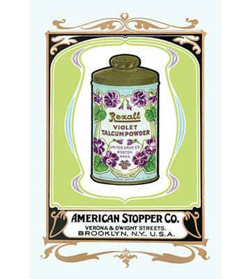 Rexall Violet Talcum Powder Vintage Advertisement