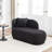 Faux Fur Upholstered Chaise Lounge Chair-372344130