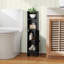 Petite armoire de rangement pour salle de bain avec porte et étagères réglables-103249307