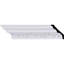 Moulure couronnée Endurathane Viceroy, H 3 1/2 po x P 3 1/8 po x F 4 5/8 po x L 94 1/2 po, apprêtée en usine