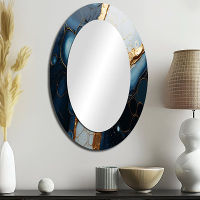 Miroir mural moderne doré et doré Essence Magic II