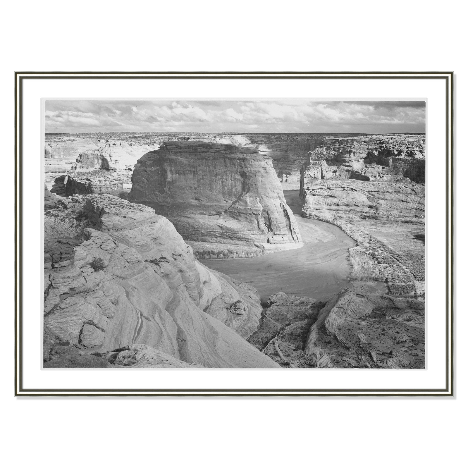 Canyon De Chelly Arizona 2 by Adams, 30.75" H x 42.75" W x 0.88" D, Silver