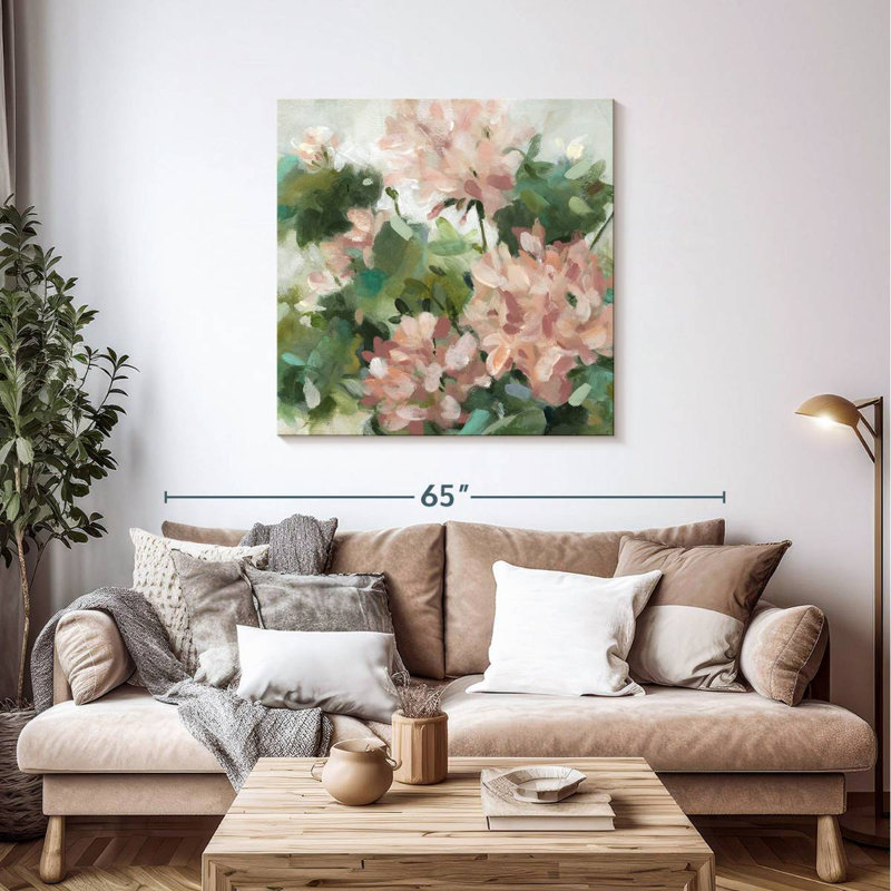 Geranium Garden, 39" H x 39" W