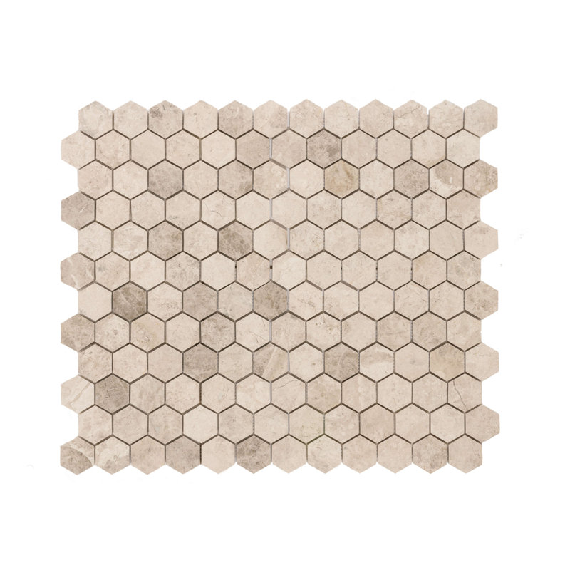 2" x 2" Marble Honeycomb Mosaic Wall & Floor Tile