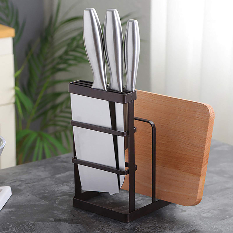 TAKKUI 21.5x14x0.5 3 Slot Knife Block, Bronze