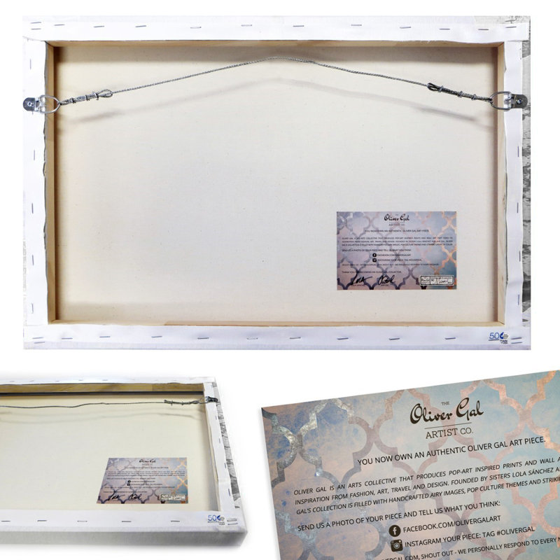 Diamond Breakfast Shopping - Graphic Art on Canvas, 30" H x 20" W, Wrapped Canvas