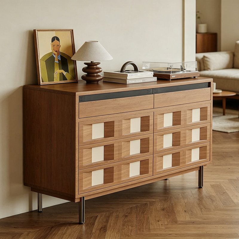 Buffet de table en acier inoxydable