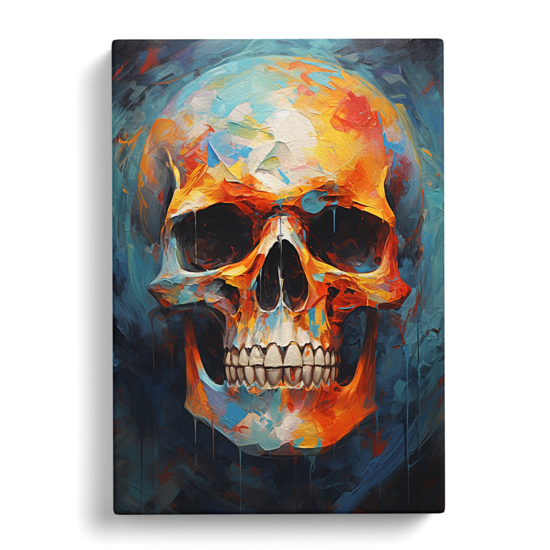 Skull Expressionism No.2 - No Frame Print, 60cm H x 40cm W x 3cm D