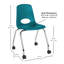Chaise mobile 18 "avec roulettes-124965859