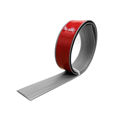 Floor Transition Strip Flat Buckle Gray Wood Grain 1.6 Inches * 39.4 Inches / 1.6 Inches * 118.2 Inches / 1.6 Inches * 197 Inches