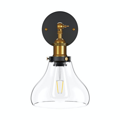 Bras pivotant noir 1 lumière Crafton