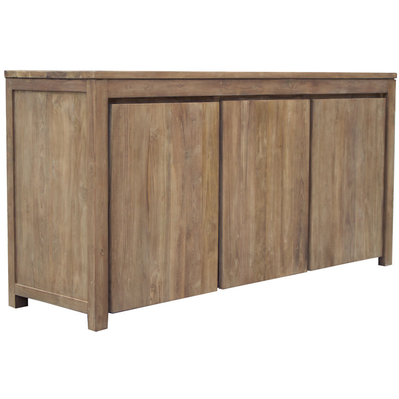 Buffet teck 3 portes recyclé Leisa