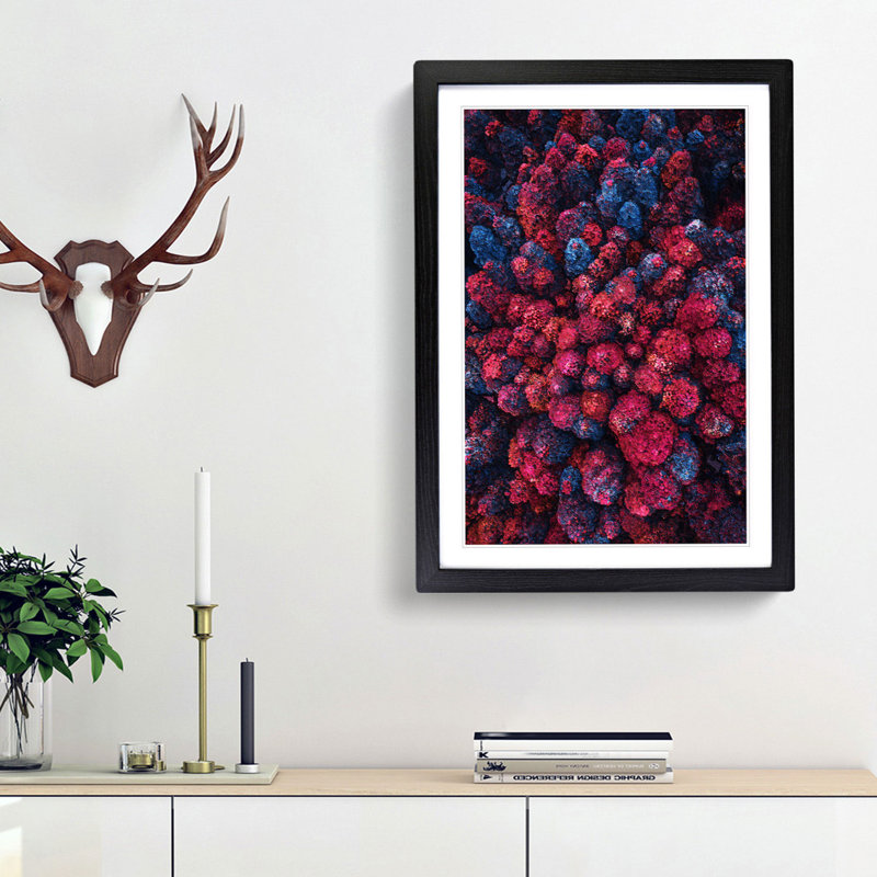 Imaginary Forest - Framed Print, 48cm H x 36cm W x 2cm D, Black Framed
