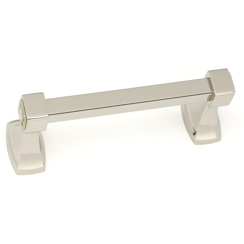 Cube Wall Mounted Swing Tissue Holder, Polished Nickel