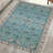 Floral Elegance in Soft Pile Printed Rug Featuring a Stunning Tapestry of Blossoms Against a Contrasting Background-1575326817