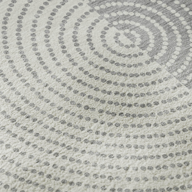 Premium Machine Washable Mayfield AMF2275 Geometric Rug, Gray, 2'3" x 7'6" Runner