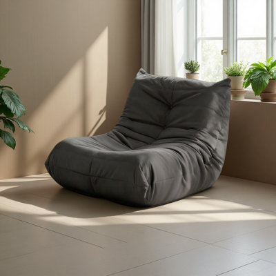Fauteuil d'appoint luxueux en microfibre capitonné