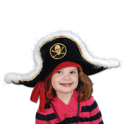 Chapeau de capitaine d'enfant en peluche
