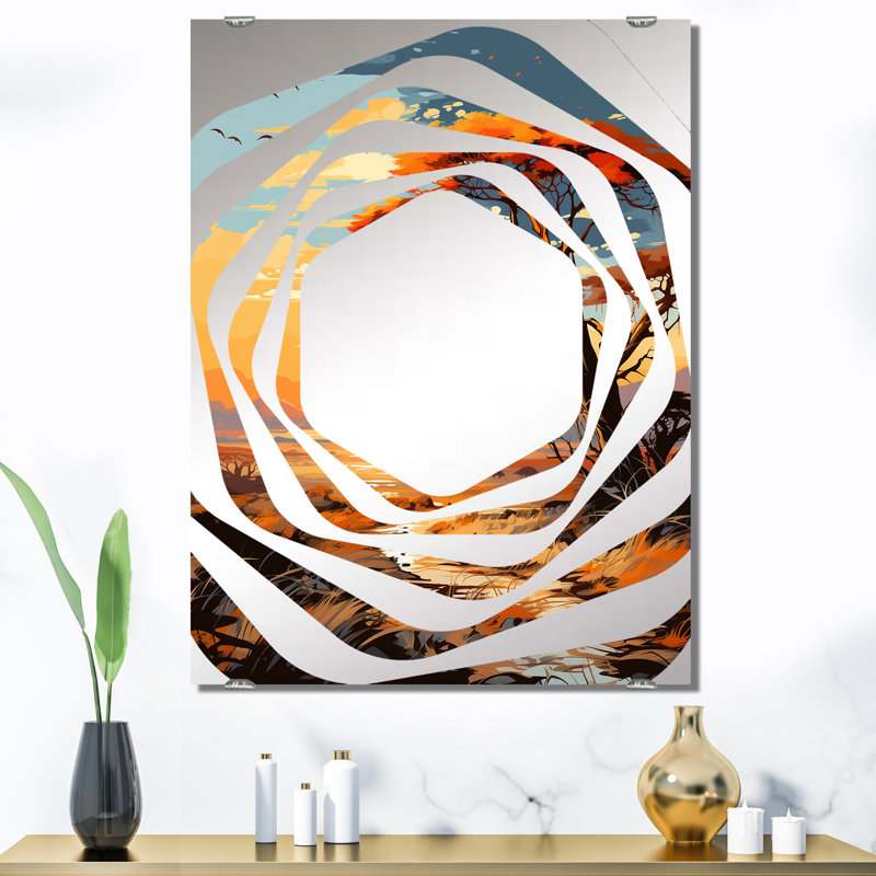Basak - Miroir mural décoratif arbre africain MIR138069, 40 po x 30 po