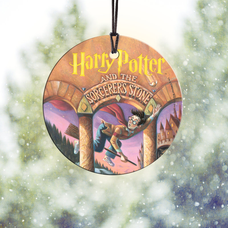 Décoration de cercle en verre à motif à motif suspendu harry potter the sorcerer starfire