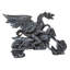 Figurine motard dragon sur squelette