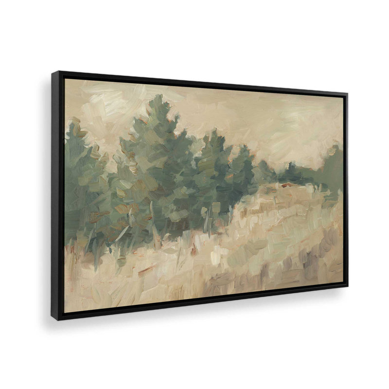 «Hillside Harvest I» par Ethan Harper, reproduction d'art sur toile, Cadre flottant sans passe-partout, Noir, 12" H x 16" W