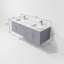 Meuble-lavabo double l 60 po x P 22 po Geneva-249155776