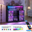 Wine Cabinet with RGB Lighting, Charging Station, 4 Removable Wine Racks (Exclude Refrigerator)-222118040