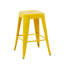 Tabouret à hauteur de comptoir 24 po, ensemble de 2 tabourets de bar en métal sans dossier, non empilable, amovible et facile à assembler, conception peu encombrante pour îlot de cuisine / bar / café / salle à manger-1284229685-1284230602