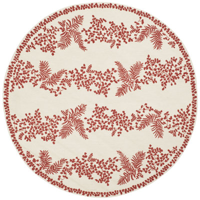 Martha Stewart Wool Pile Floral Rug