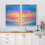 «Pastel Sunset Seascape», reproduction d'art sur toile encadrée, 2 pièces-124932869-124932873