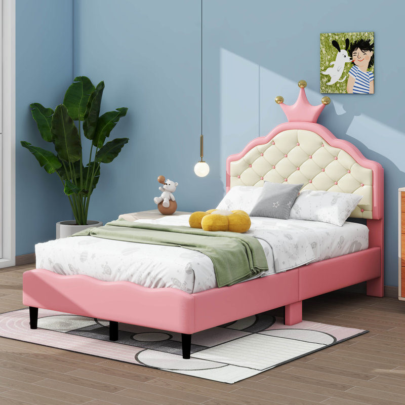 Lit plateforme tapissier Rochford, Lit simple