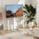 Square FITUEYES Modern Floor TV Stand for 32''-70'' TVs,Swivel and Height Adjustment TV Mount.Hold up to 88LBS