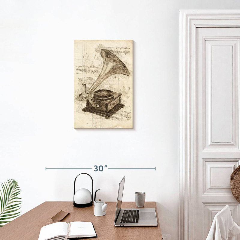 Abarca Old Gramophone, 24" H x 16" W
