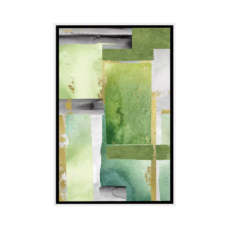 Impression « Hg art IV » par Nikki chu, H 26 po x l 18 po x 1,5 po, Cadre blanc